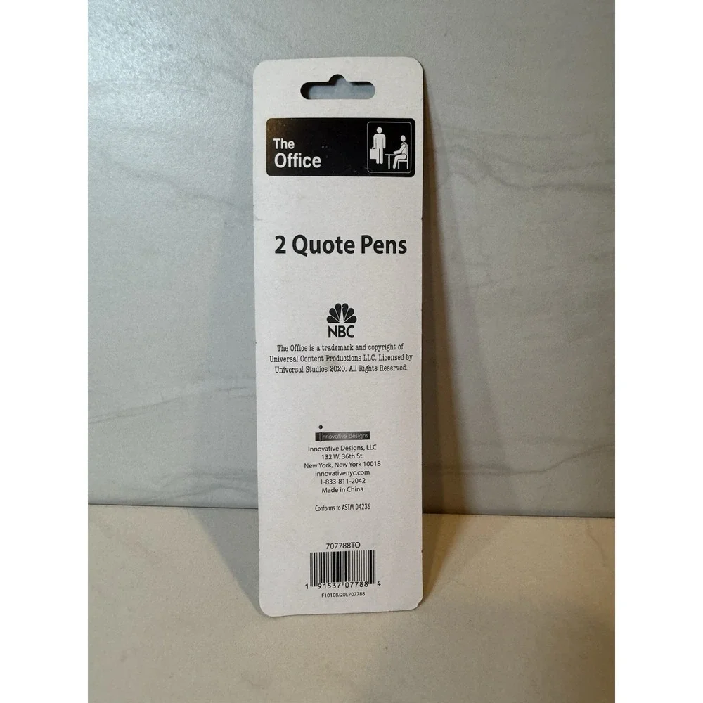 The Office NBC Quote Pens‎ Set of 2 New In Box